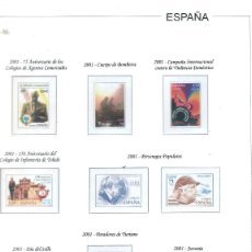 Sellos: SUPLEMENTO HOJAS EUROFIL ESPAÑA 2001 CON FILOESTUCHES TRANSPARENTES