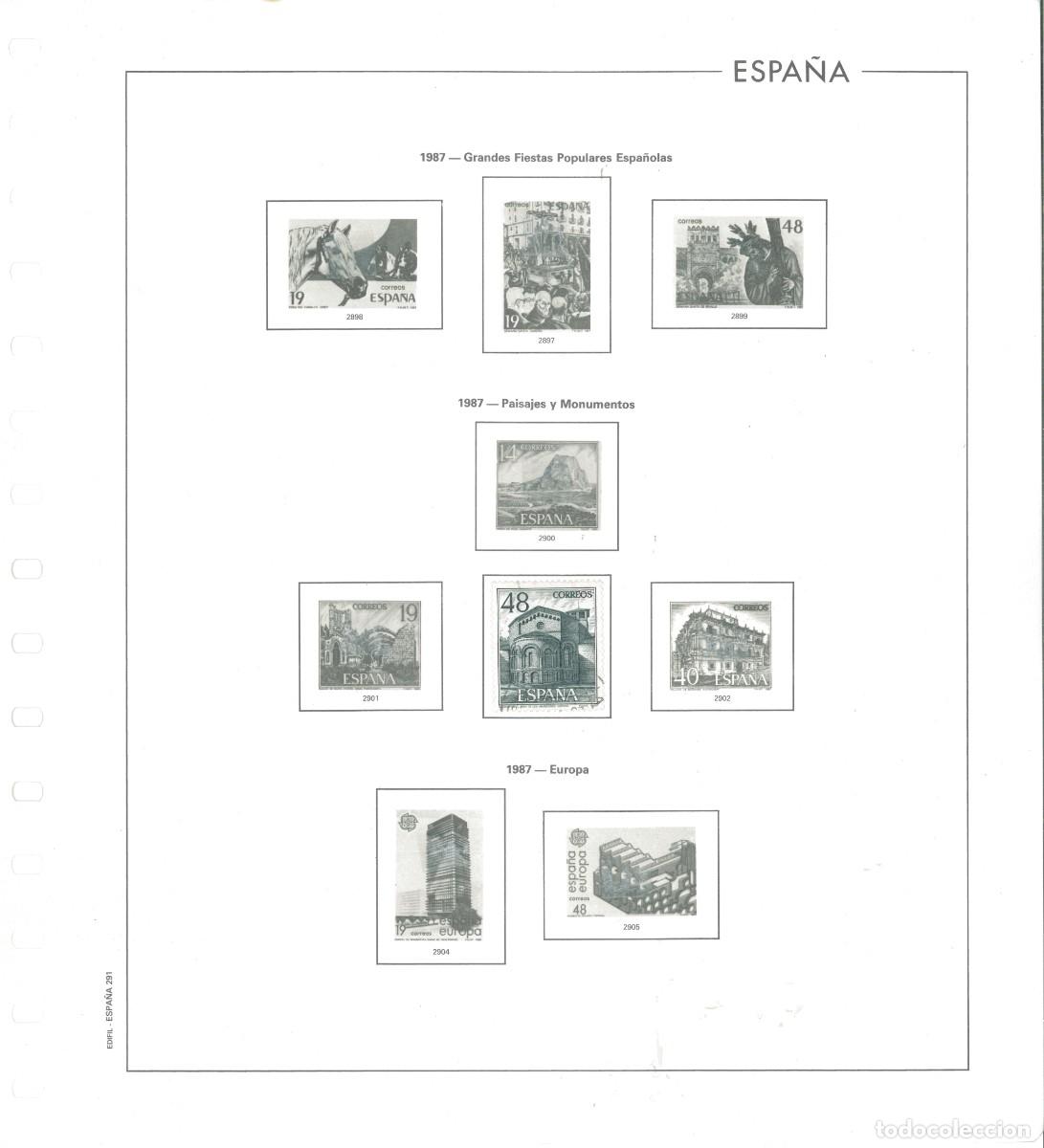 Sellos: Espa&ntilde;a. Hojas 1987 Edifil. - Foto 3