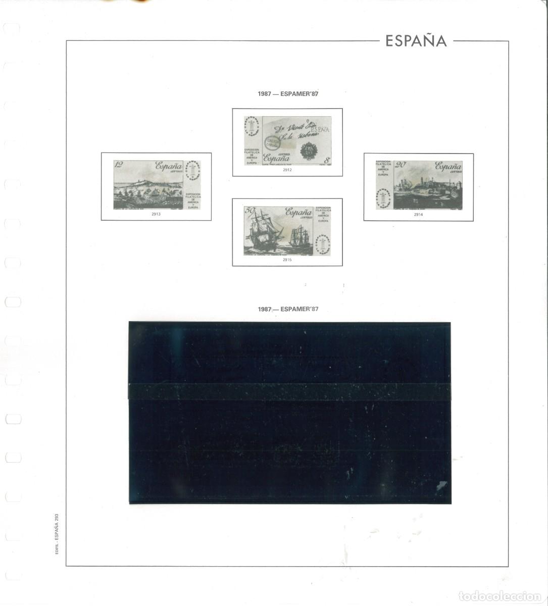 Sellos: Espa&ntilde;a. Hojas 1987 Edifil. - Foto 4