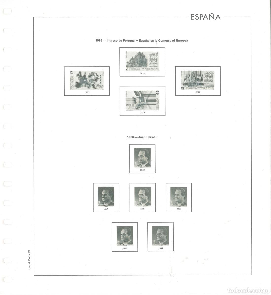 Sellos: Hojas Espa&ntilde;a 1986 Edifil - Foto 1