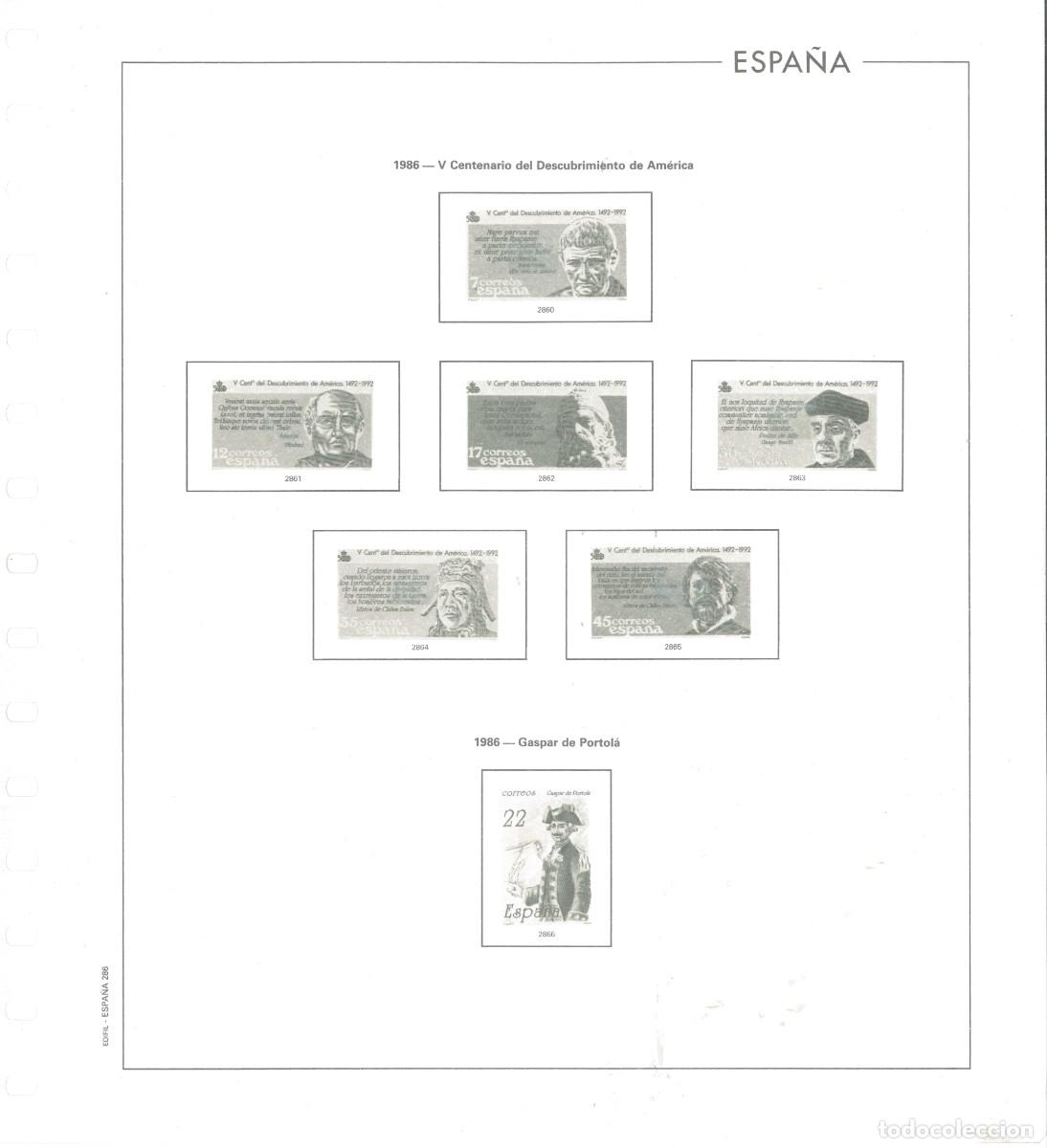 Sellos: Hojas Espa&ntilde;a 1986 Edifil - Foto 3