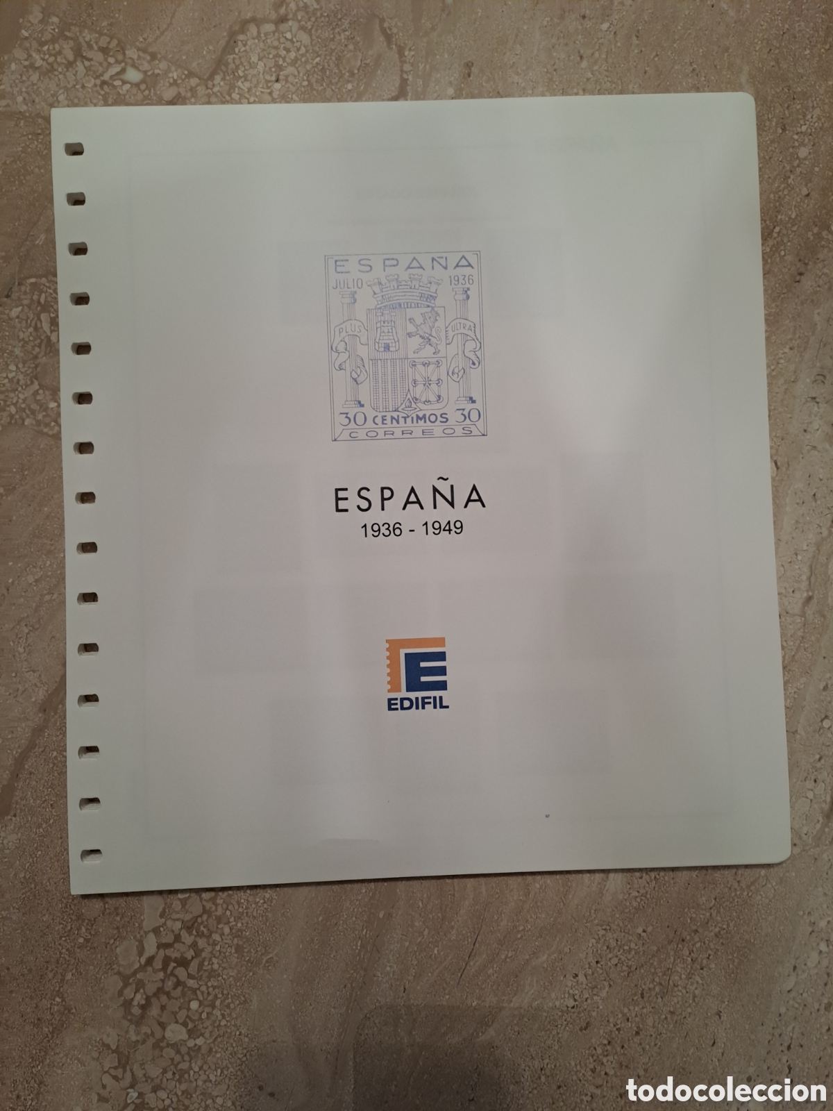 Francobolli: Hojas del Estado Espa&ntilde;ol estuchadas en Negro