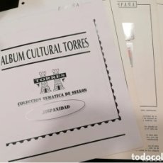 Sellos: ESPAÑA HOJAS DE ÁLBUM TORRES - HISPANIDAD 1972/1977 MONTADAS - COMPLETO CON SELLOS