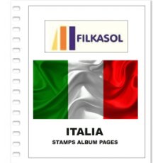 Sellos: SUPLEMENTO FILKASOL ITALIA 2023 - ILUSTRADO COLOR ALBUM 15 ANILLAS (270X295) SIN MONTAR