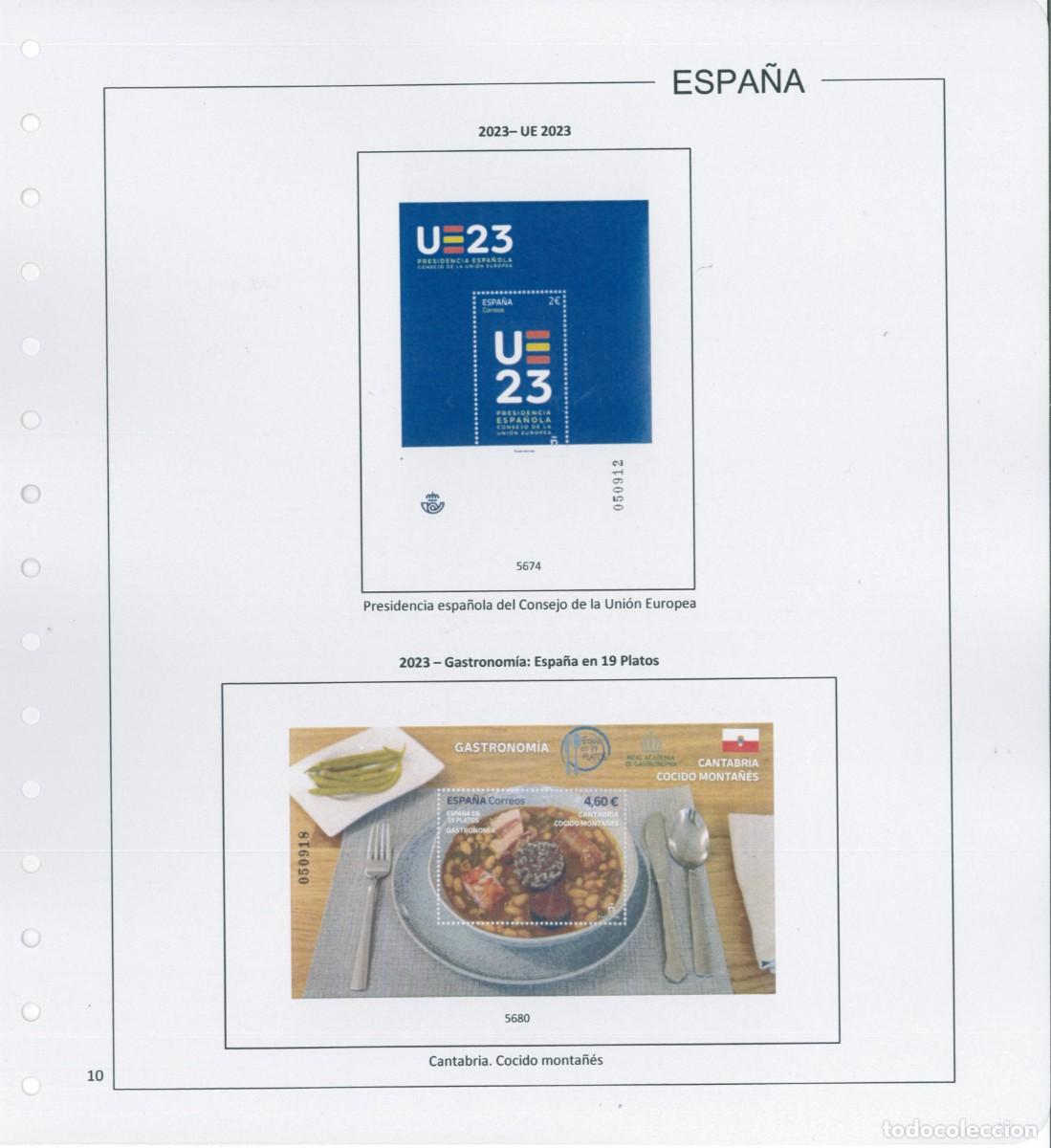 Sellos: Espa&ntilde;a. Hojas 2023 en color, con estuches - Foto 12