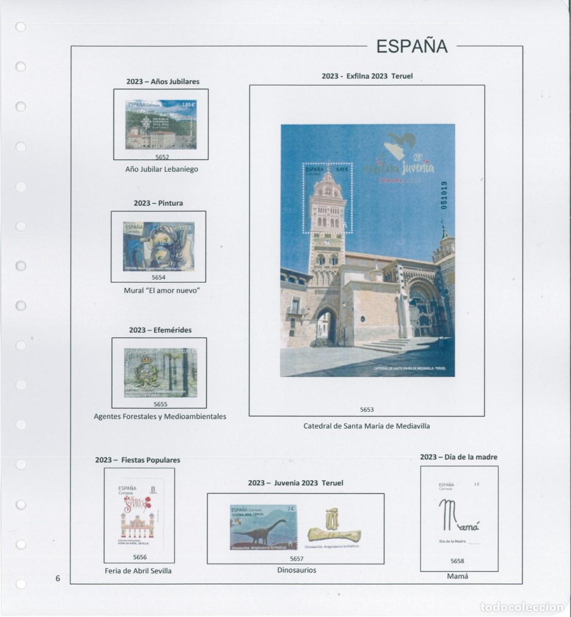 Sellos: Espa&ntilde;a. Hojas 2023 en color - Foto 8