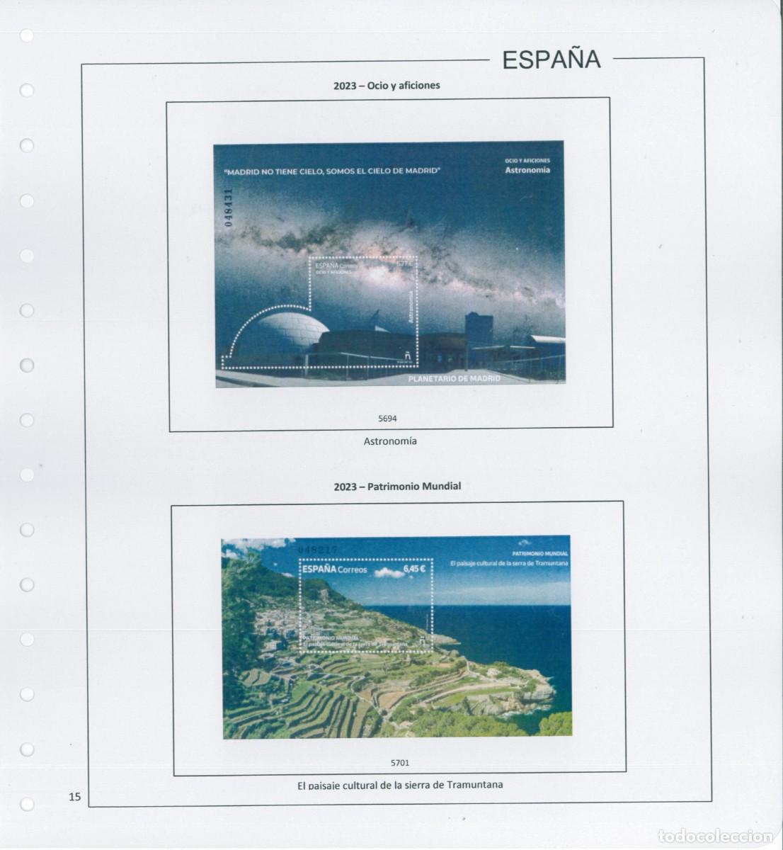 Sellos: Espa&ntilde;a. Hojas 2023 en color - Foto 17