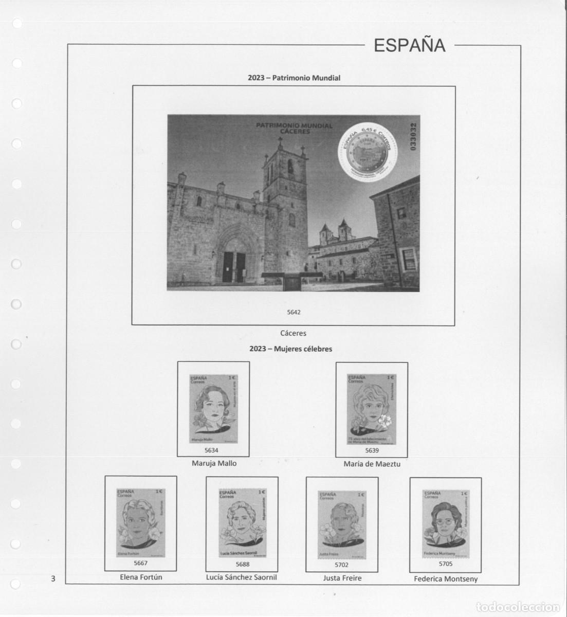 Sellos: Espa&ntilde;a. Hojas 2023 con estuches - Foto 4