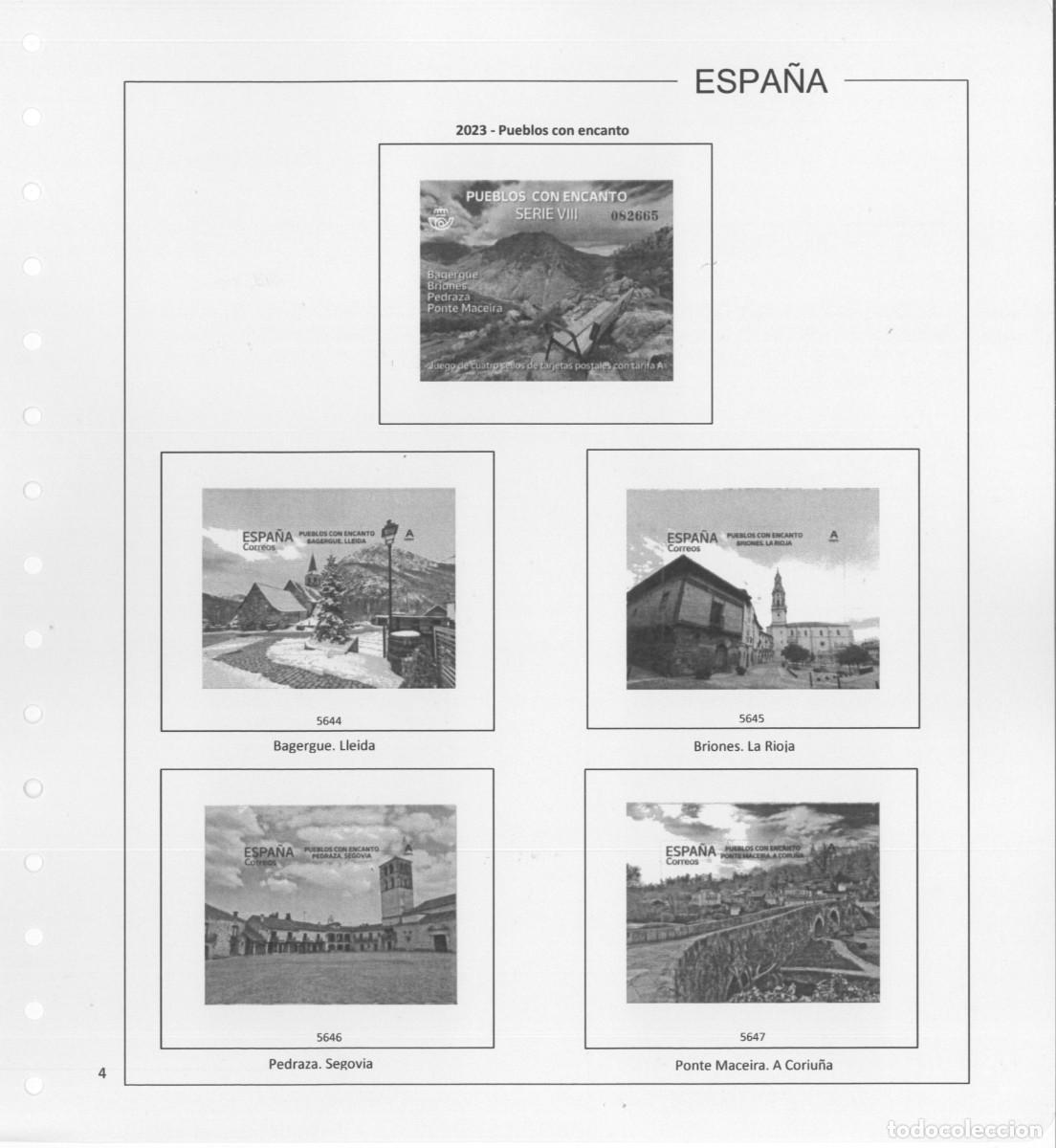 Sellos: Espa&ntilde;a. Hojas 2023 con estuches - Foto 5