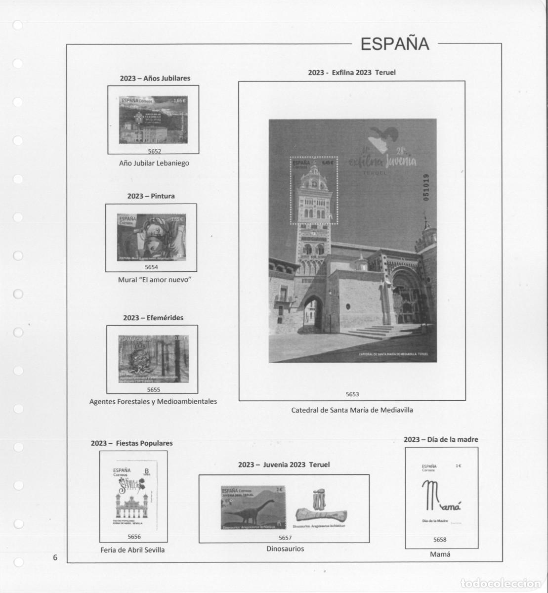 Sellos: Espa&ntilde;a. Hojas 2023 con estuches - Foto 8