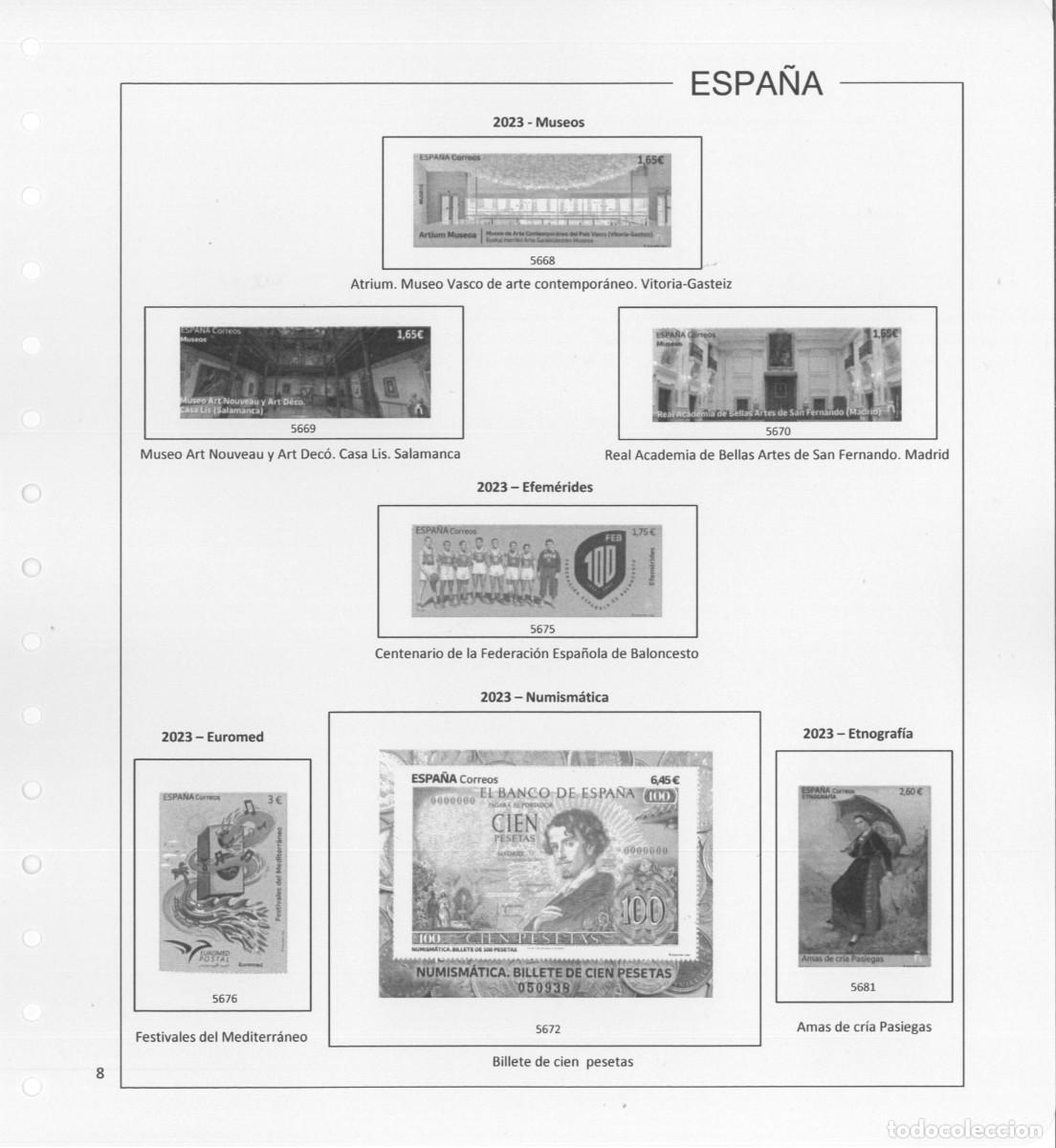 Sellos: Espa&ntilde;a. Hojas 2023 con estuches - Foto 10