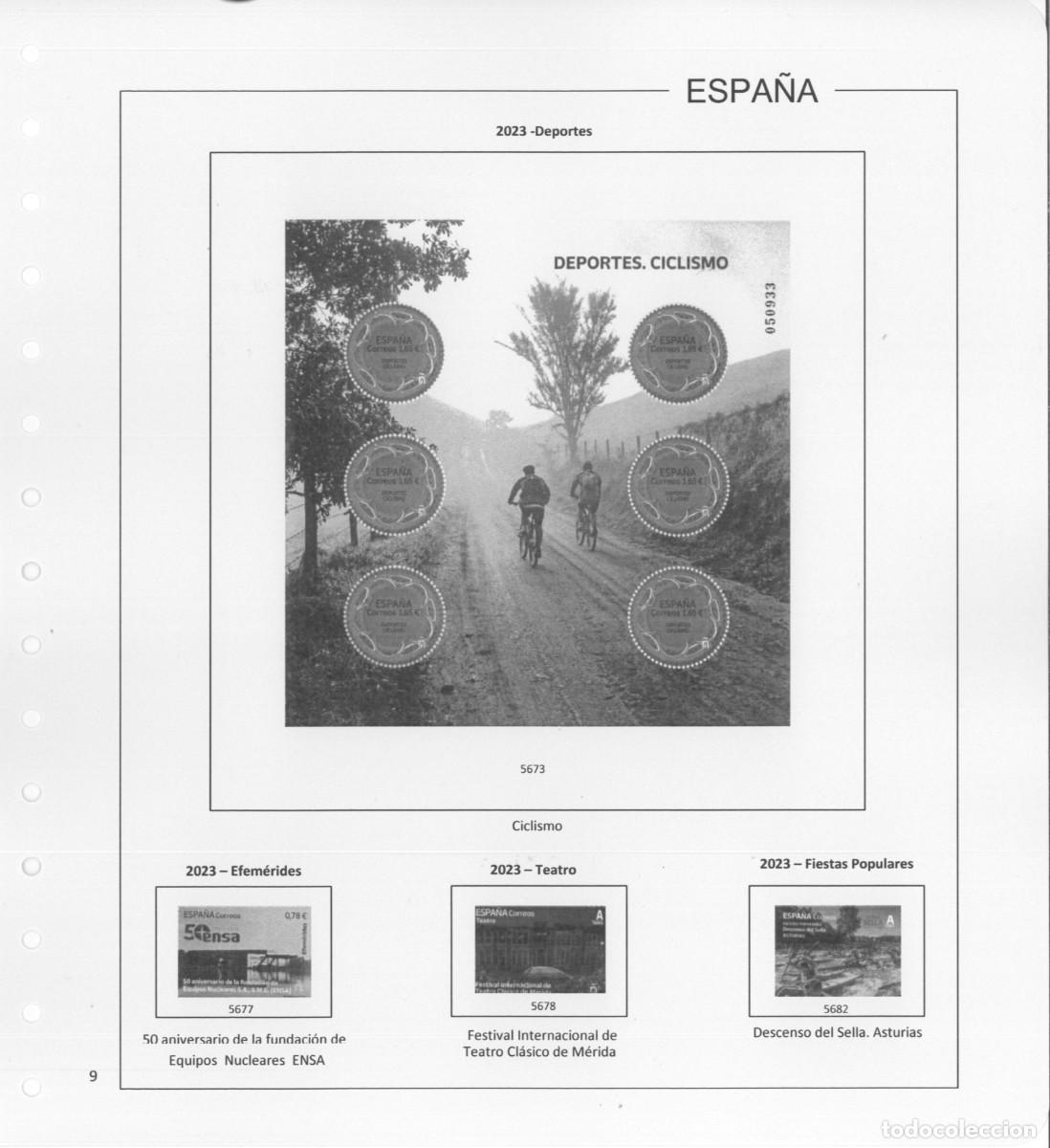 Sellos: Espa&ntilde;a. Hojas 2023 con estuches - Foto 11