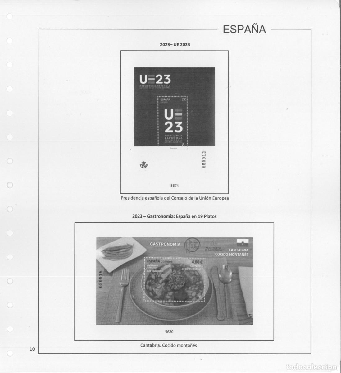 Sellos: Espa&ntilde;a. Hojas 2023 con estuches - Foto 12