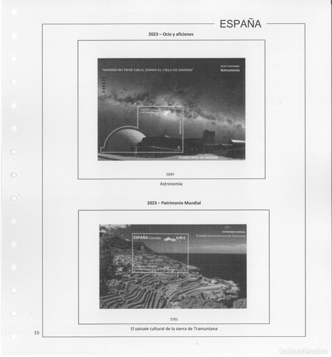 Sellos: Espa&ntilde;a. Hojas 2023 con estuches - Foto 17