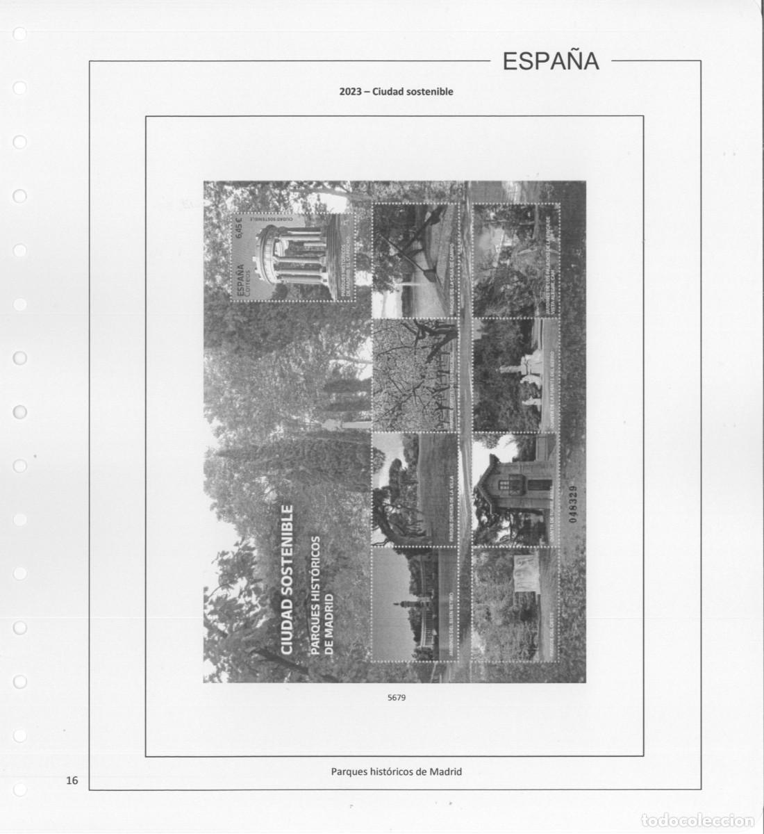 Sellos: Espa&ntilde;a. Hojas 2023 con estuches - Foto 18