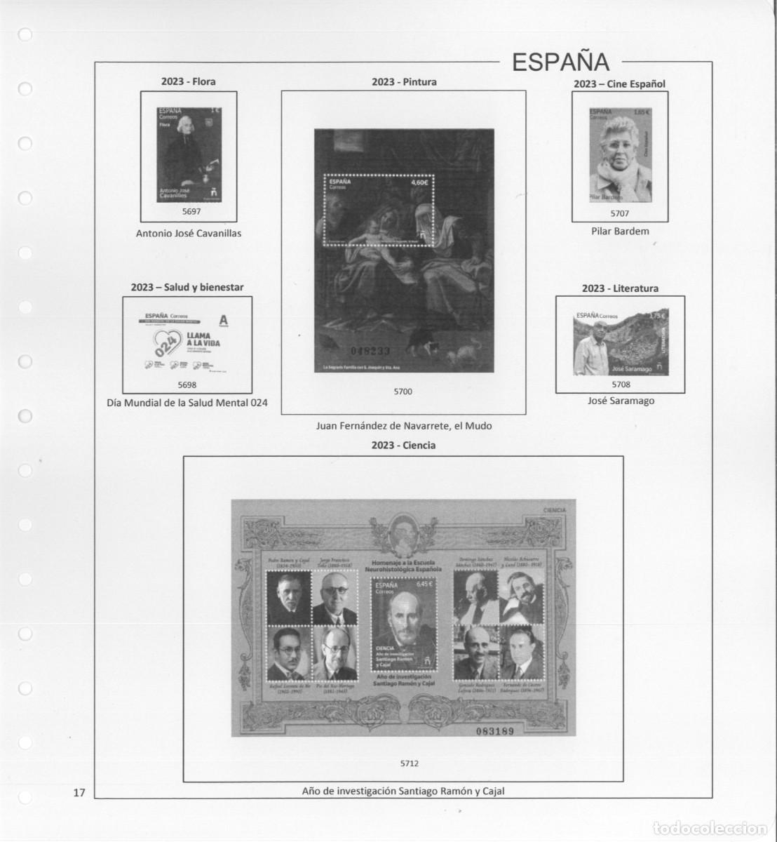 Sellos: Espa&ntilde;a. Hojas 2023 con estuches - Foto 19
