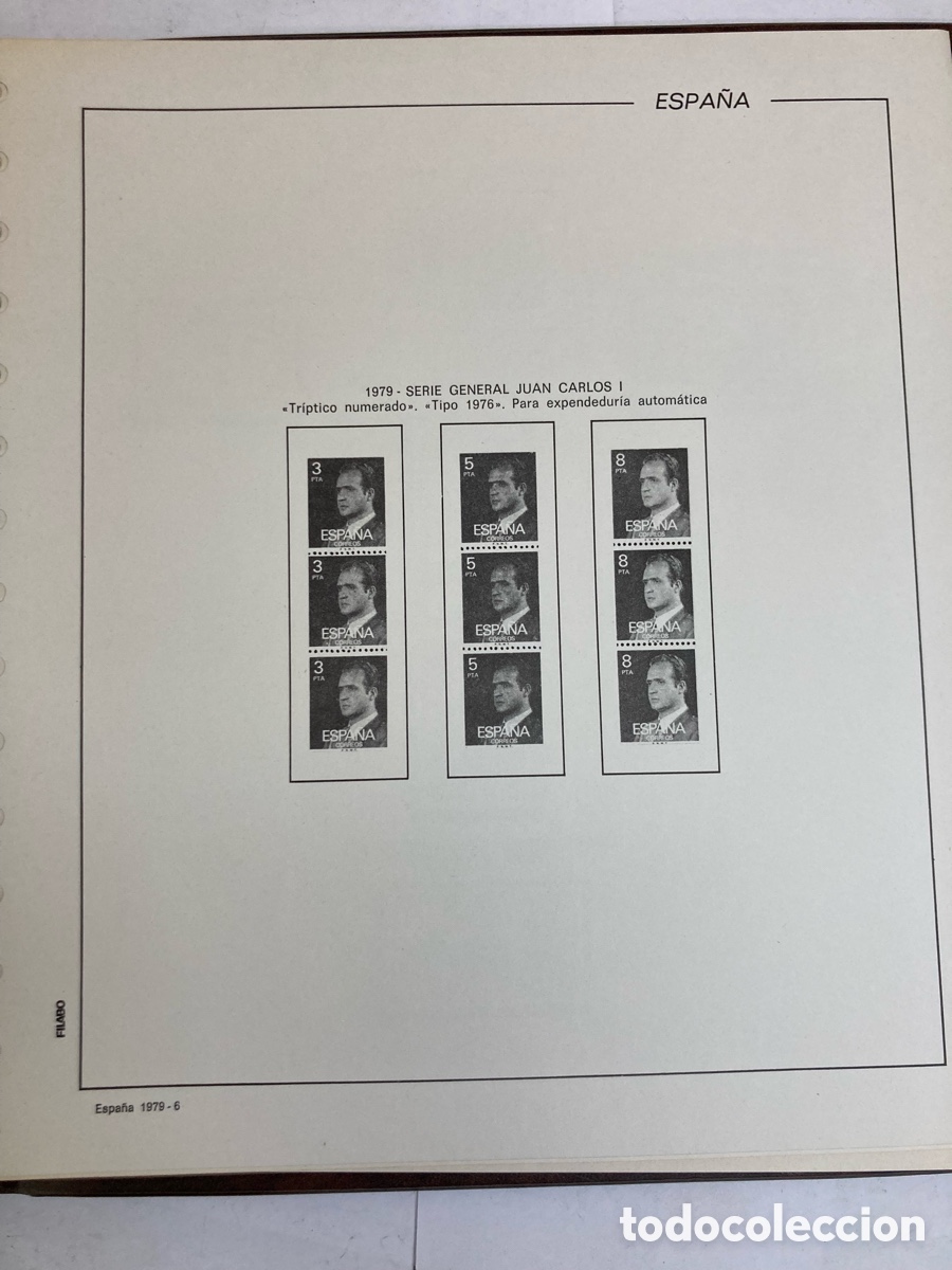 Sellos: Hoja de sellos &laquo;Tr&iacute;ptico numerado&raquo;. &laquo;Tipo 1976&raquo;. Para expendedur&iacute;a autom&aacute;tica - Foto 1