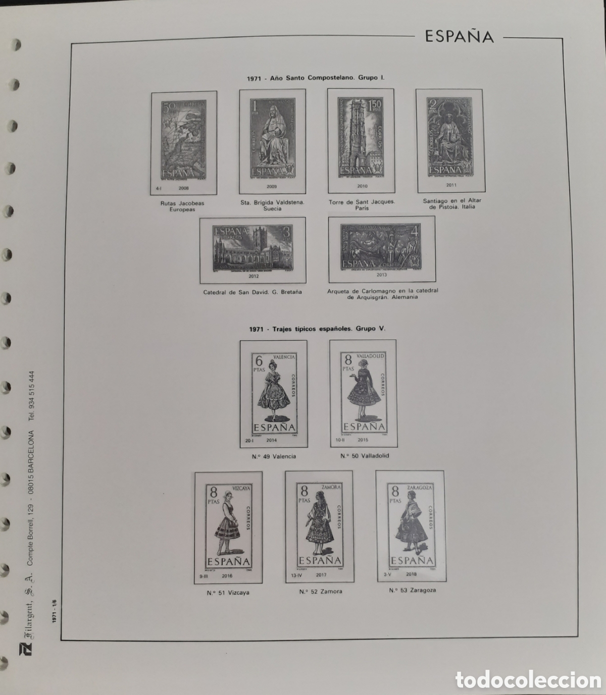 Sellos: Hojas Sellos Espa&ntilde;a 1971 a 1994 - Foto 1