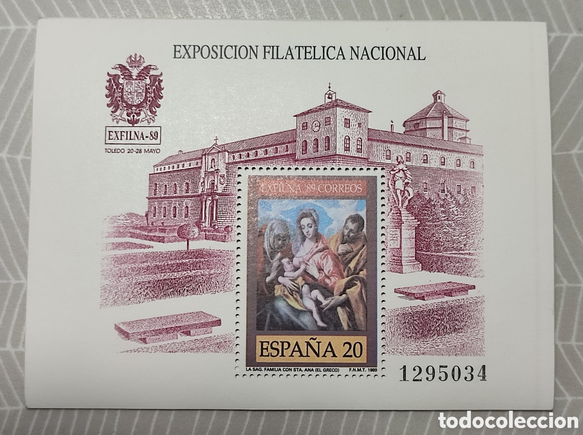 Sellos: HOJA BLOQUE - EXFILMA 89 - Foto 1