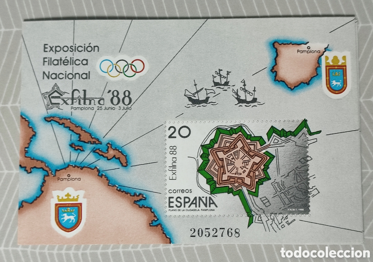 Sellos: HOJA BLOQUE - EXFILNA 88 - Foto 1