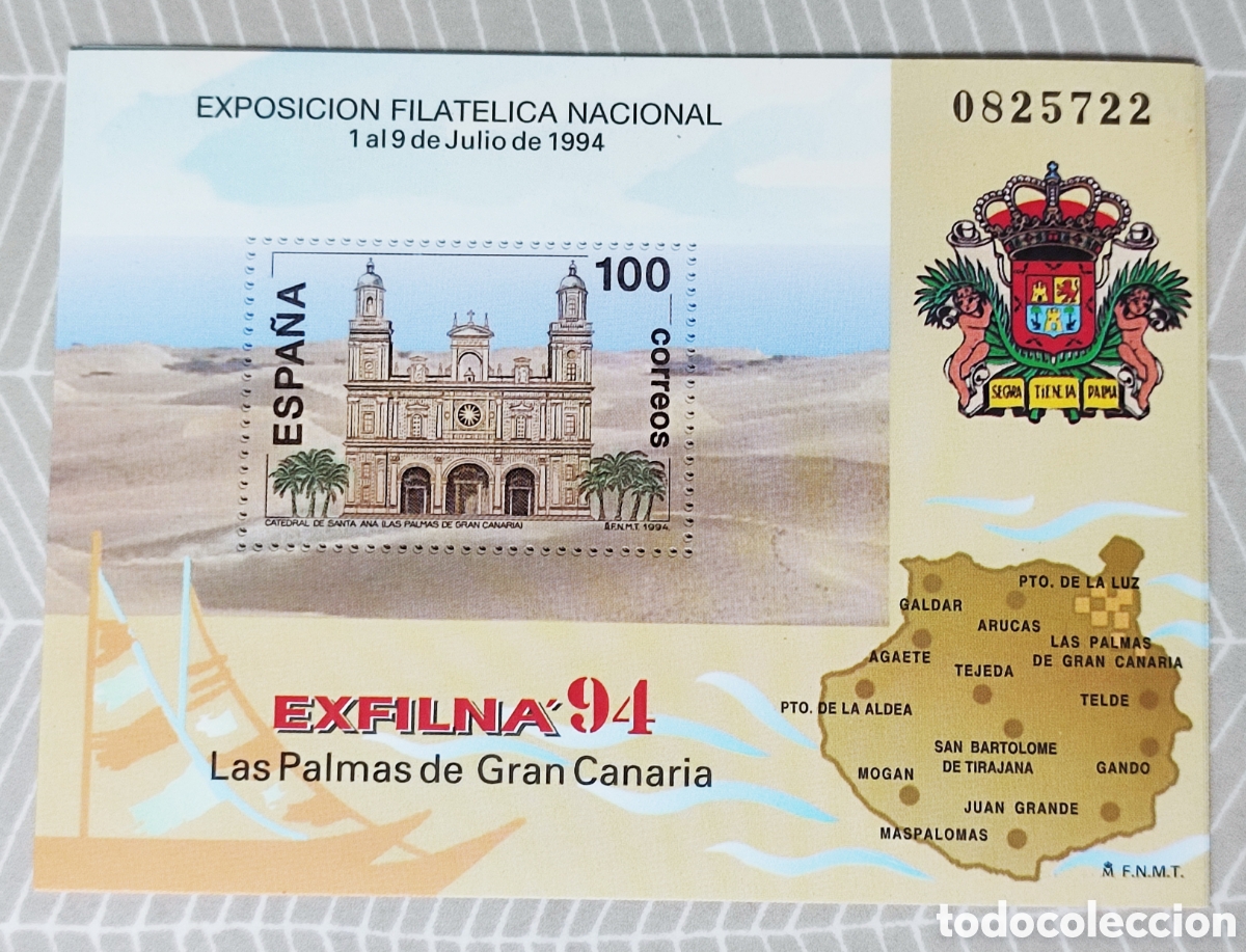 Sellos: HOJA BLOQUE - EXFILNA 94 - Foto 1