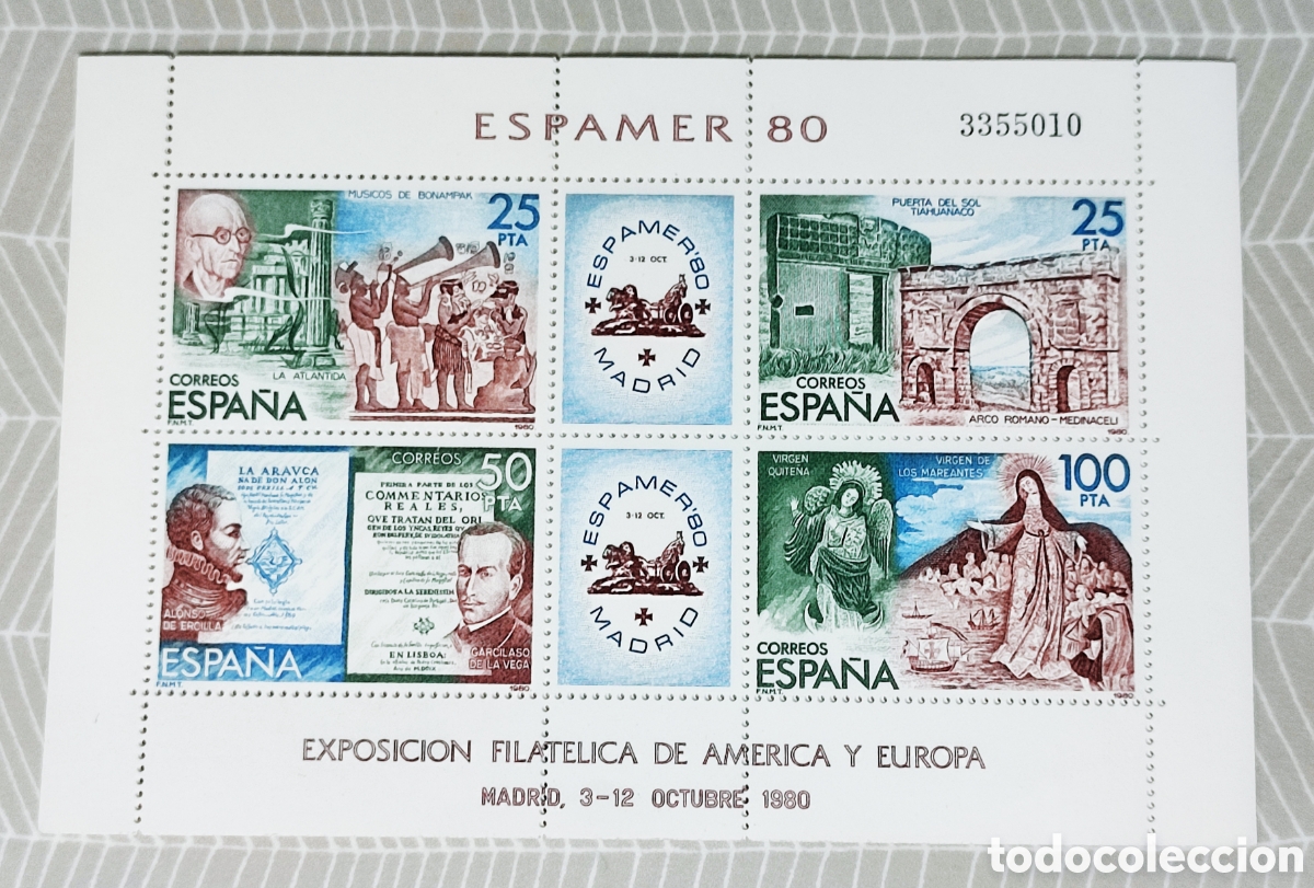 Sellos: HOJA BLOQUE - ESPAMER80 - Foto 1