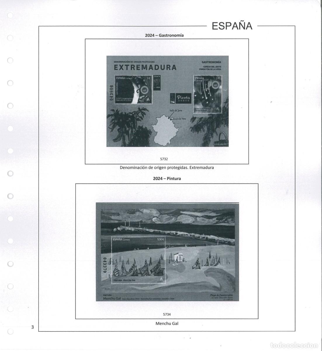 Sellos: Espa&ntilde;a. Hojas 2024 sin estuches - Foto 4