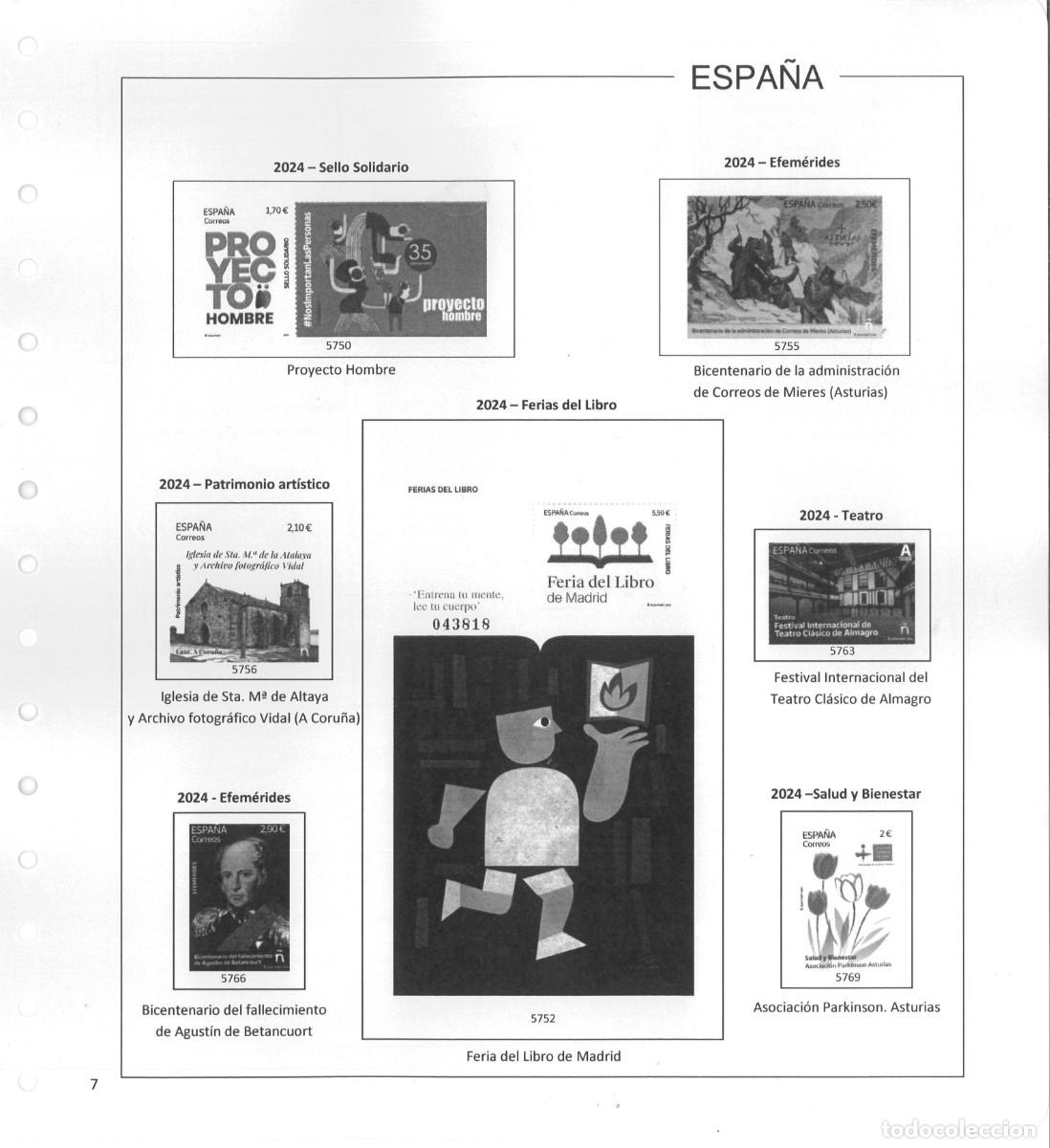 Sellos: Espa&ntilde;a. Hojas 2024 sin estuches - Foto 9