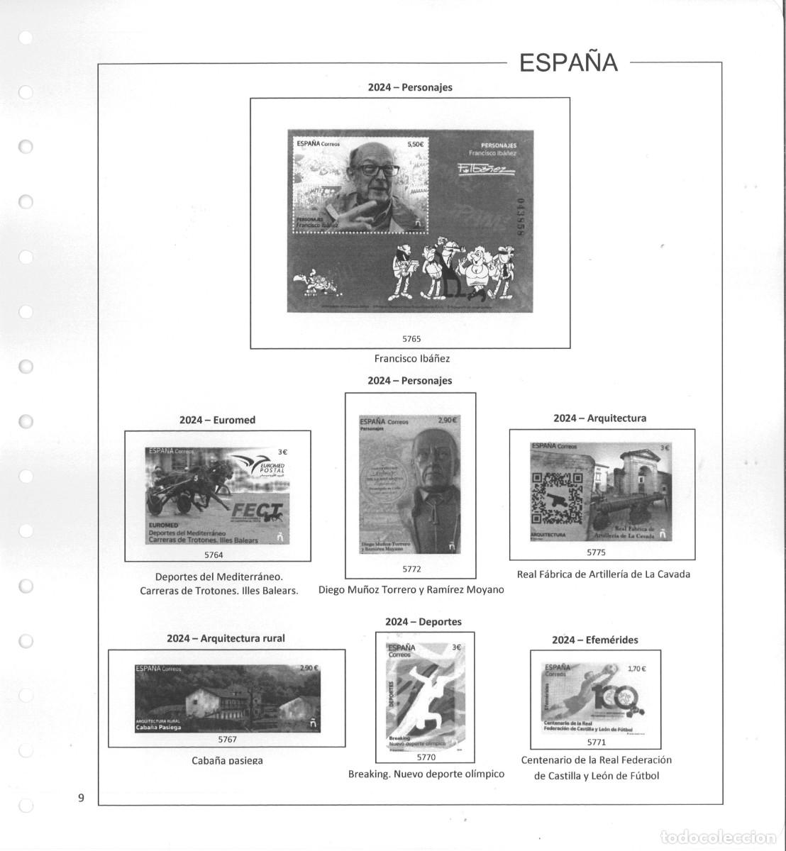 Sellos: Espa&ntilde;a. Hojas 2024 sin estuches - Foto 11