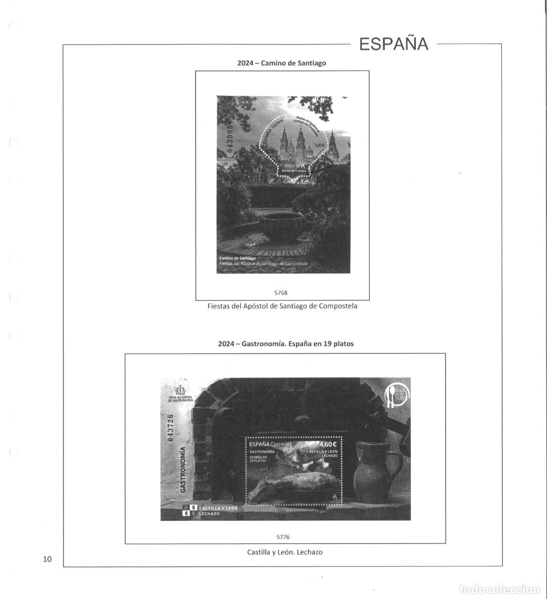 Sellos: Espa&ntilde;a. Hojas 2024 sin estuches - Foto 12