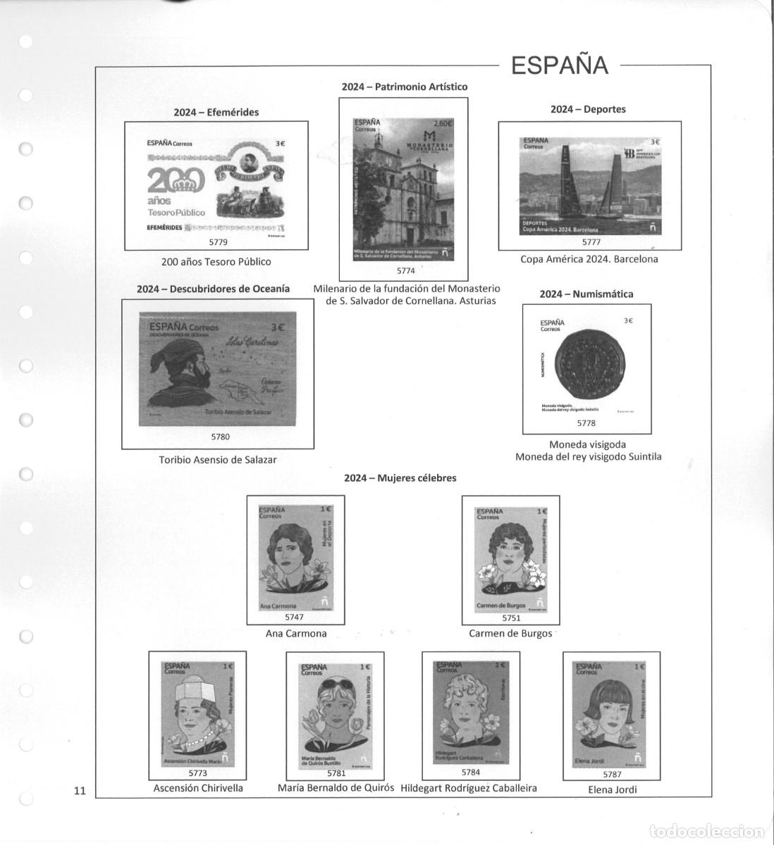 Sellos: Espa&ntilde;a. Hojas 2024 sin estuches - Foto 13