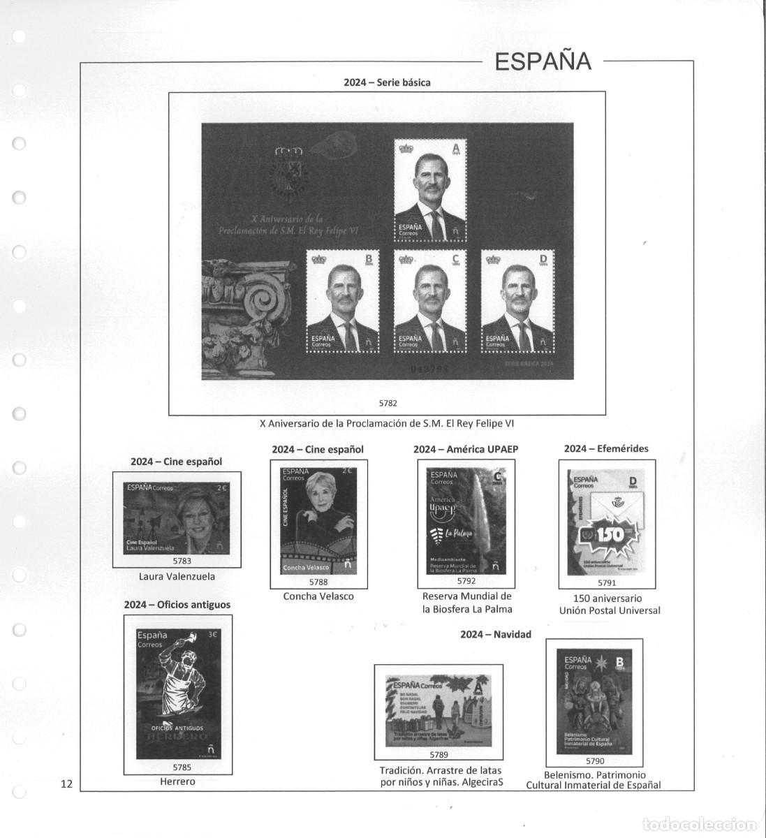 Sellos: Espa&ntilde;a. Hojas 2024 sin estuches - Foto 14