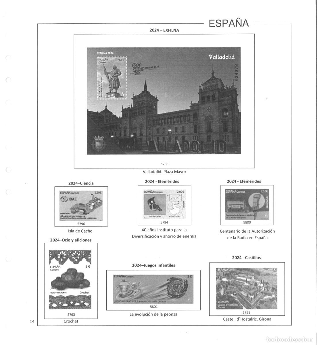 Sellos: Espa&ntilde;a. Hojas 2024 sin estuches - Foto 16