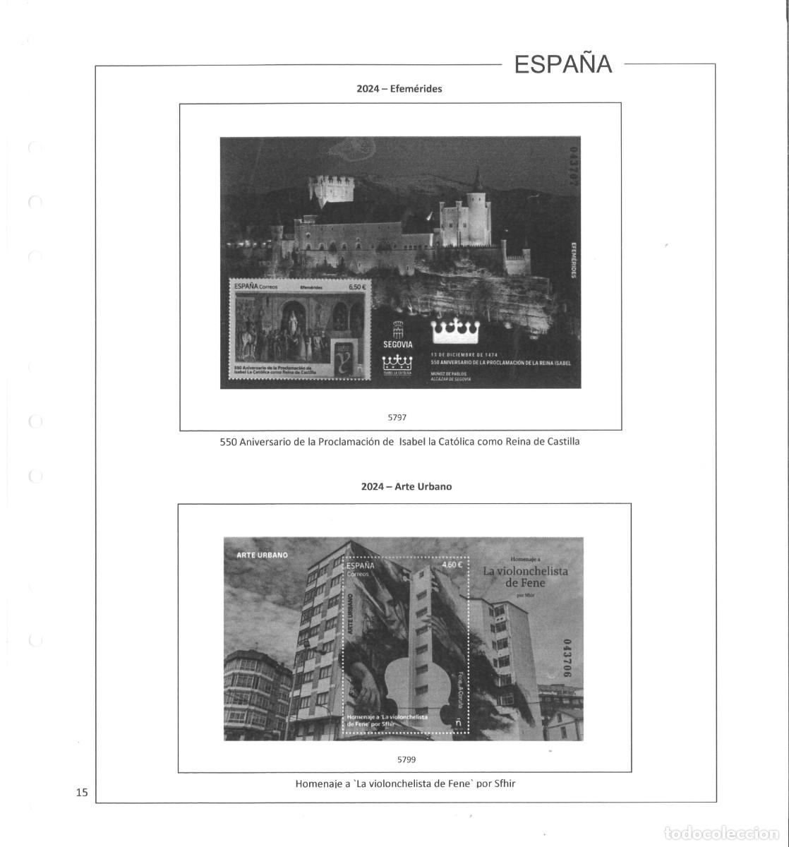 Sellos: Espa&ntilde;a. Hojas 2024 sin estuches - Foto 17