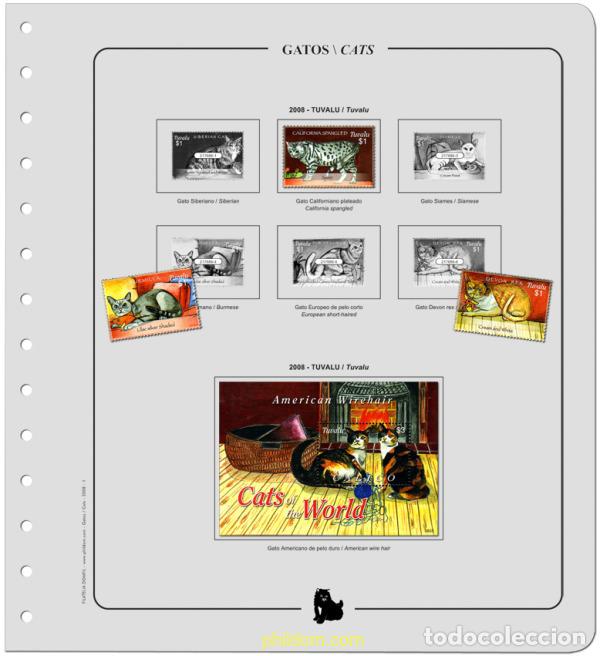 Sellos: Supl.Gatos 2005/2008 Sin montar - Foto 1