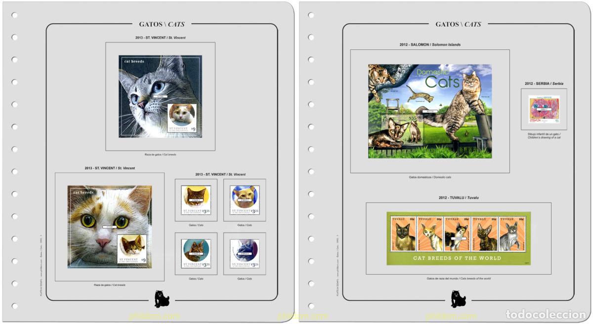 Sellos: Supl.Gatos 2012/2013 Sin montar - Foto 1