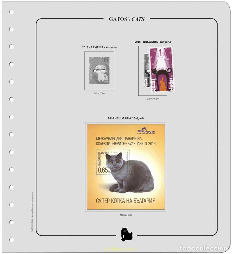 Sellos: Supl.Gatos 2016 Sin montar - Foto 2