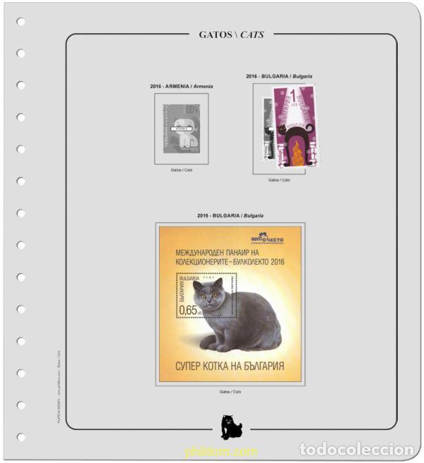 Sellos: Supl.Gatos 2016 Montado - Foto 1