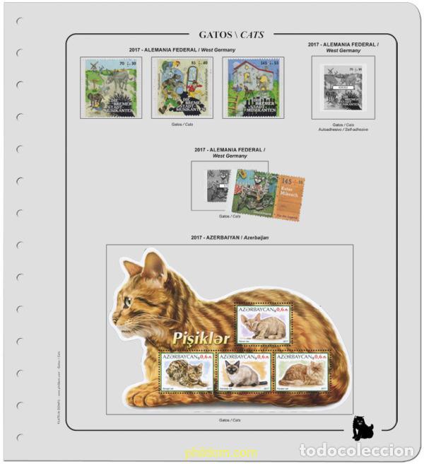 Sellos: Supl.Gatos 2017 Montado - Foto 1