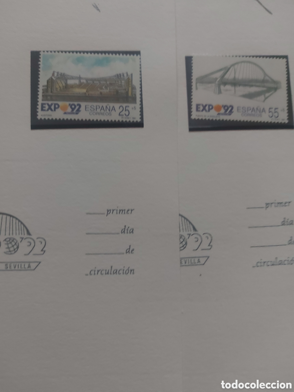 Sellos: 2 sellos de laexpo de92 - Foto 1