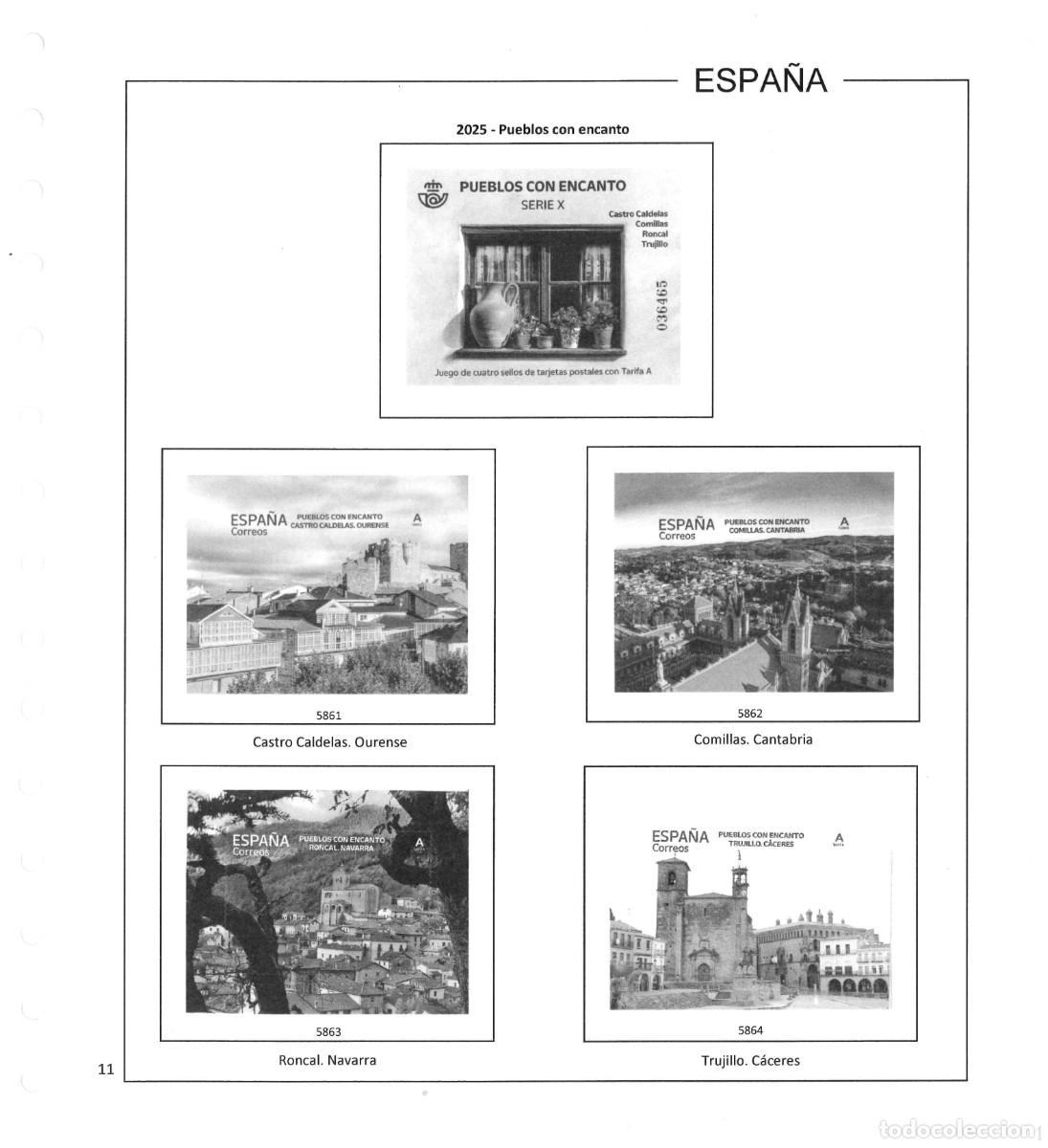 Sellos: Espa&ntilde;a. Hojas 2025, sin estuches - Foto 12