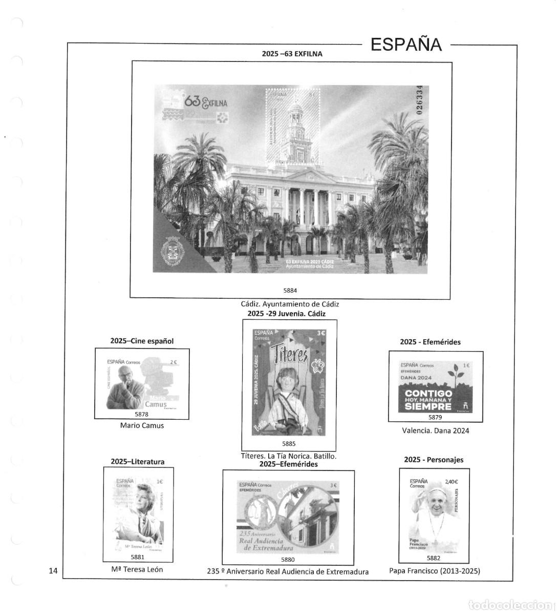 Sellos: Espa&ntilde;a. Hojas 2025, sin estuches - Foto 16