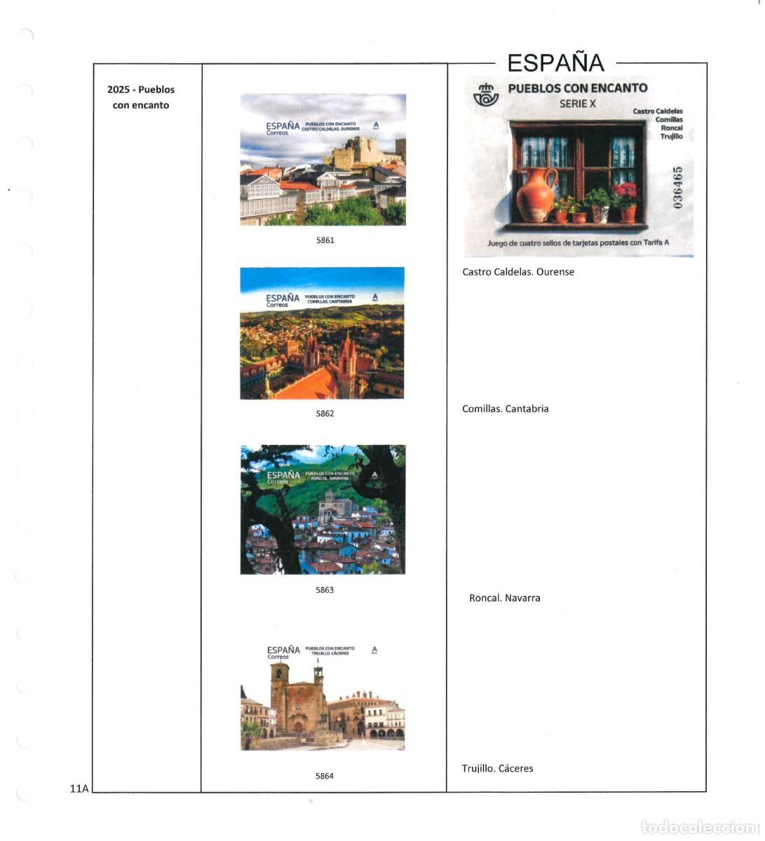 Sellos: Espa&ntilde;a. Hojas 2025, con estuches - Foto 13