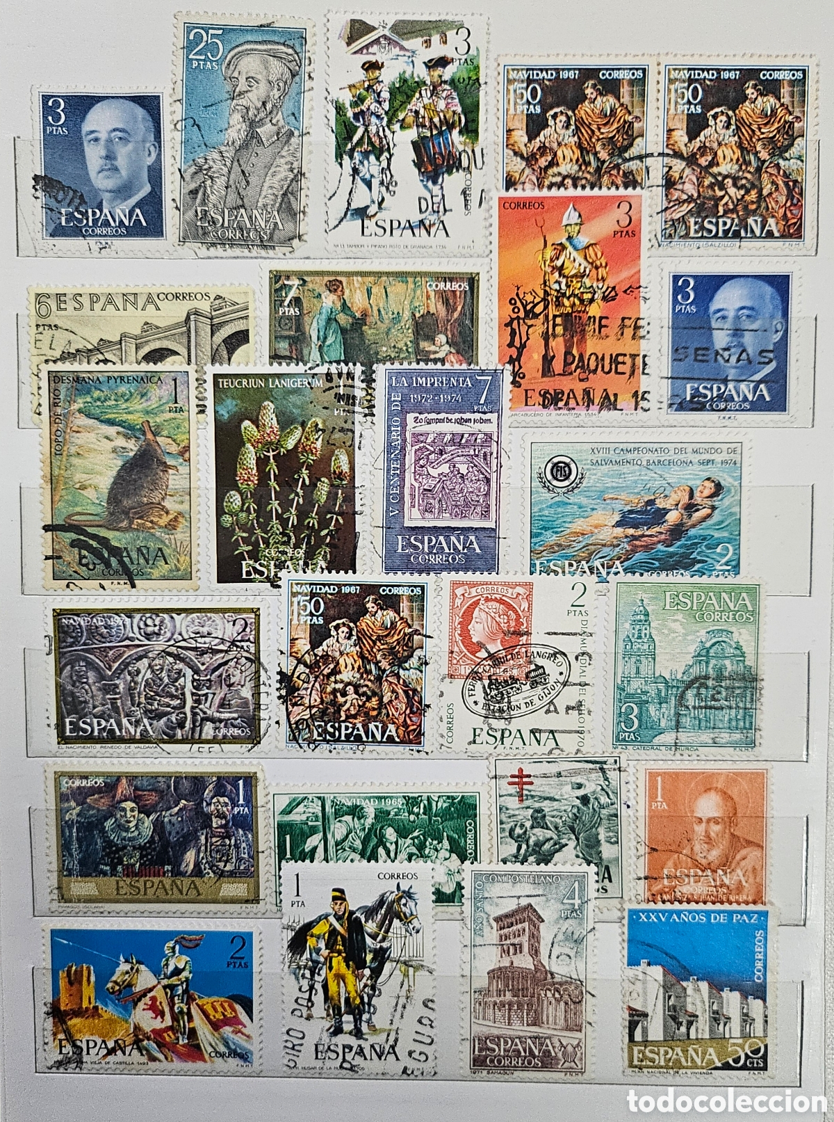 Sellos: Lote de 25 sellos de Espa&ntilde;a variados - Foto 1