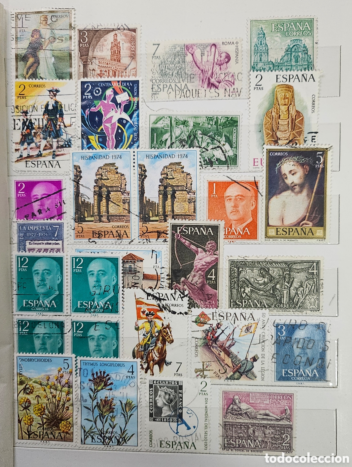Sellos: Lote de 28 sellos de Espa&ntilde;a variados - Foto 1