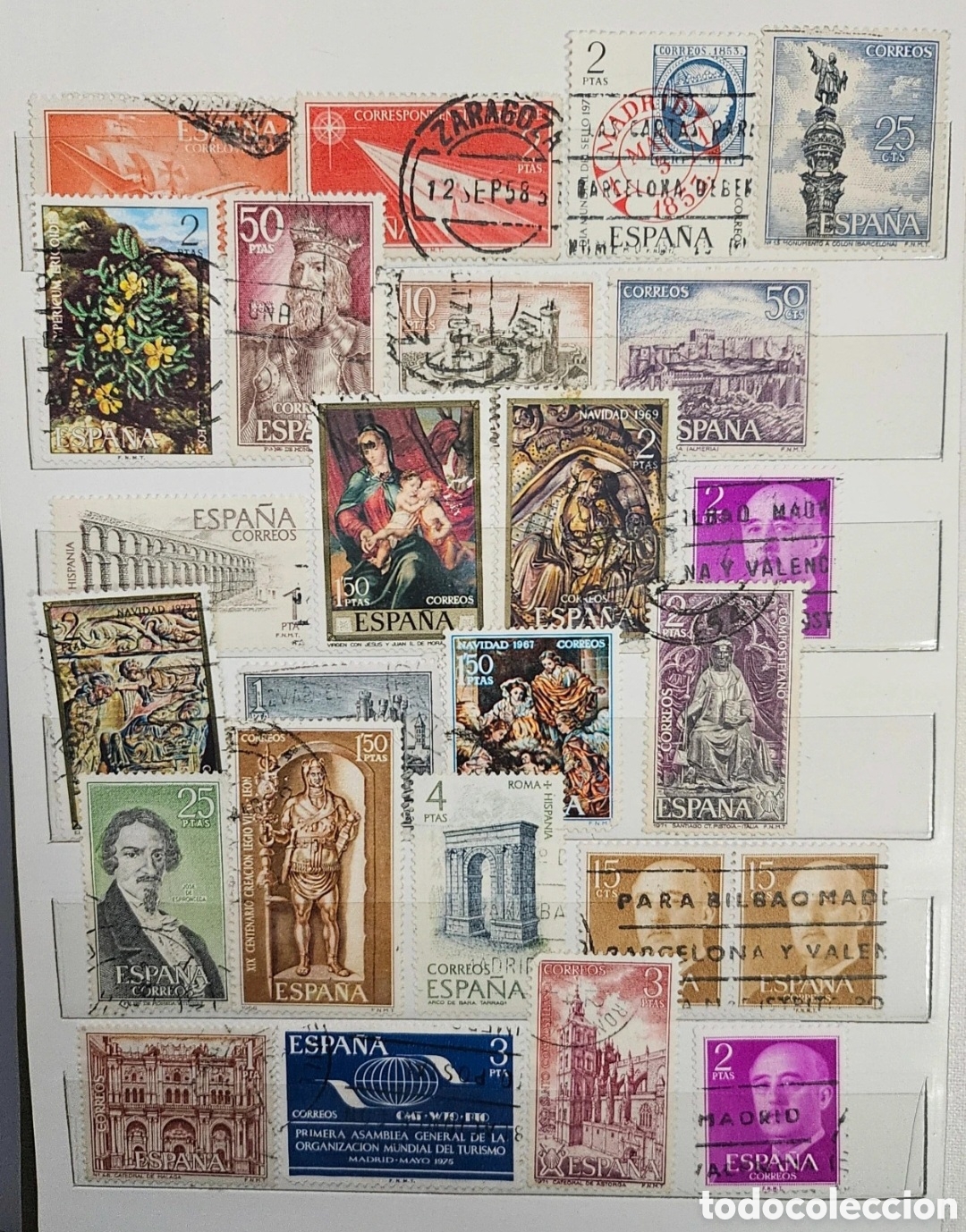 Sellos: Lote de 25 sellos de Espa&ntilde;a variados - Foto 1