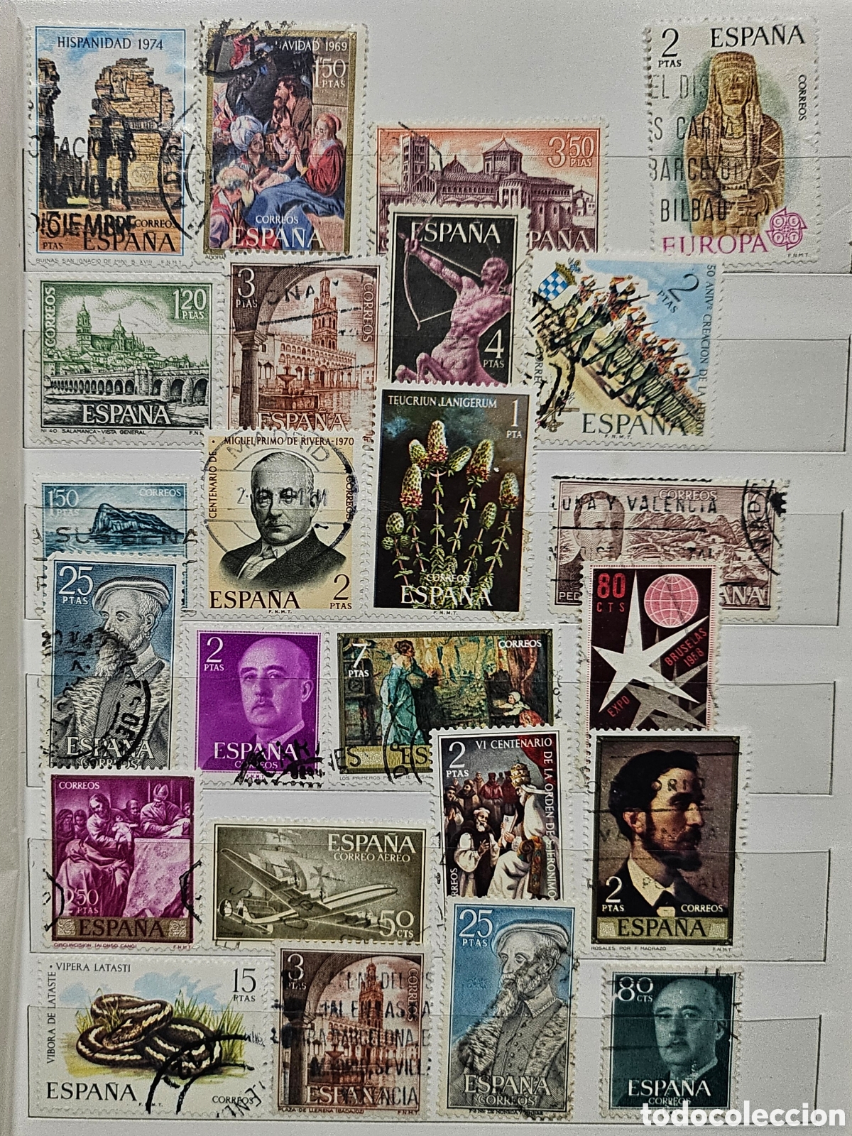 Sellos: Lote de 24 sellos de Espa&ntilde;a variados - Foto 1