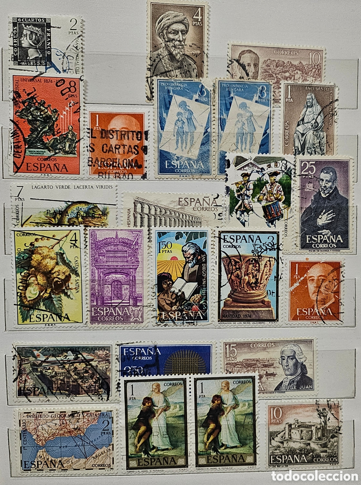 Sellos: Lote de 24 sellos de Espa&ntilde;a variados - Foto 1