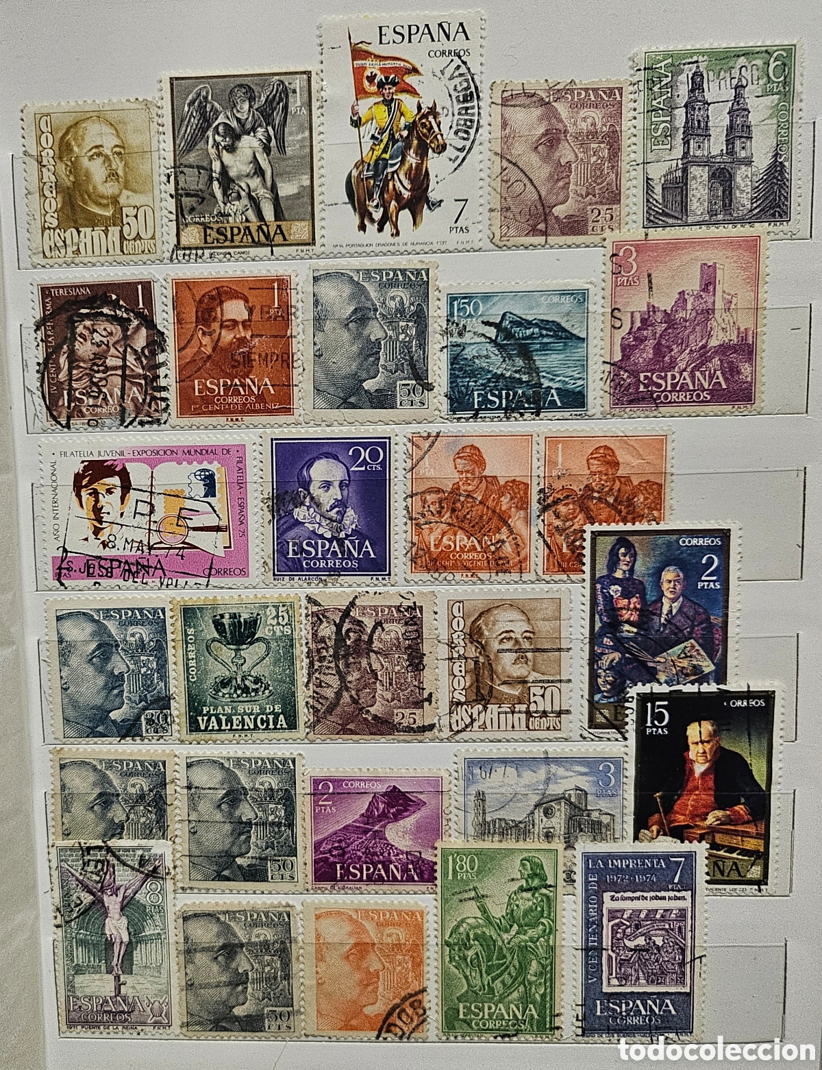Sellos: Lote de 29 sellos de Espa&ntilde;a variados - Foto 1