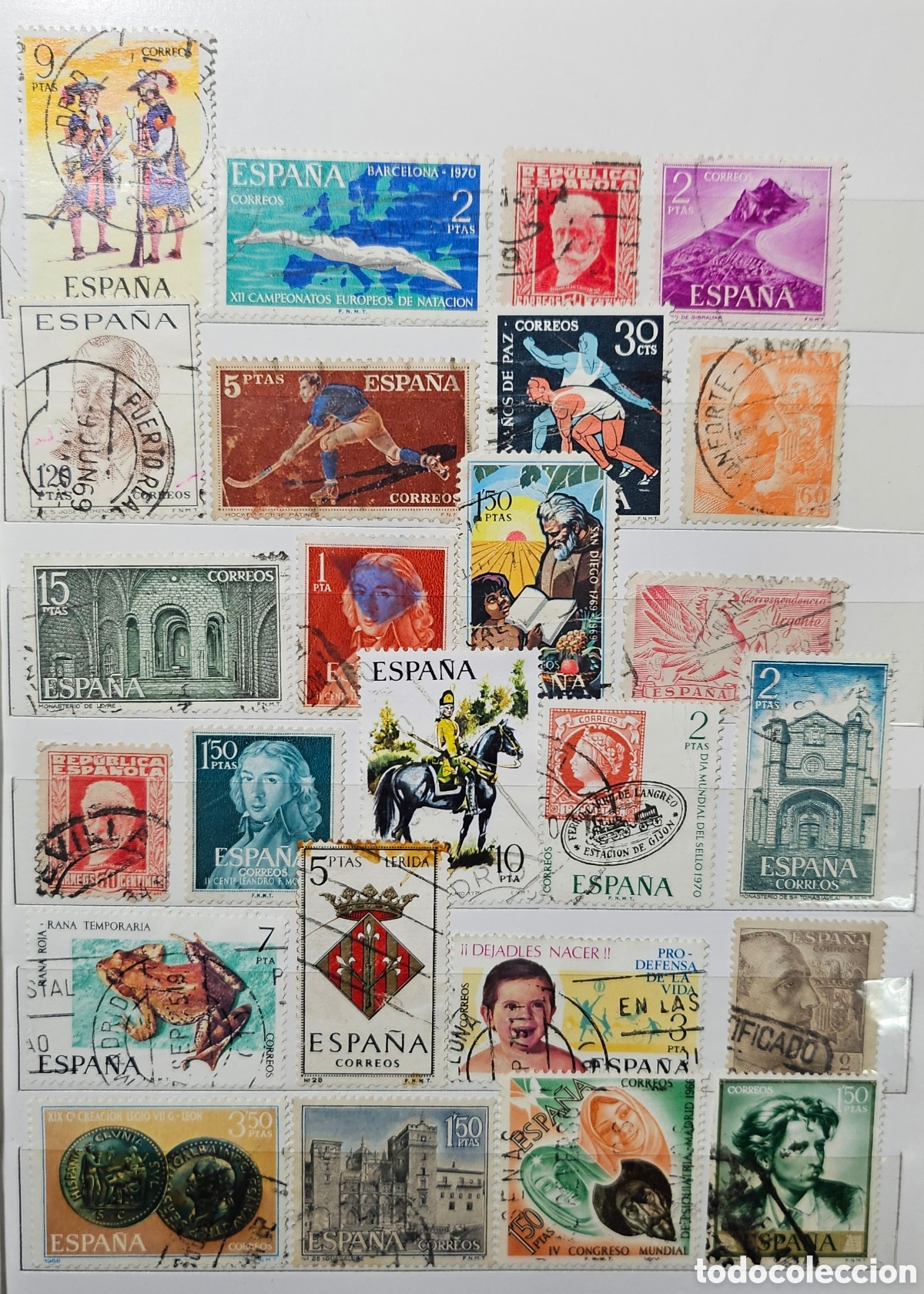 Sellos: Lote de 25 sellos de Espa&ntilde;a variados - Foto 1